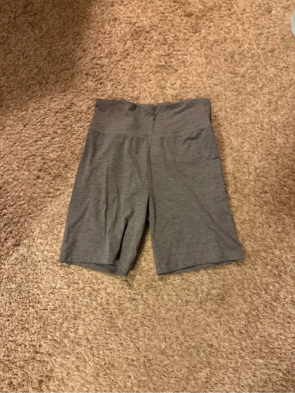 American Eagle Outfitters Gray High-Rise Bike Shorts